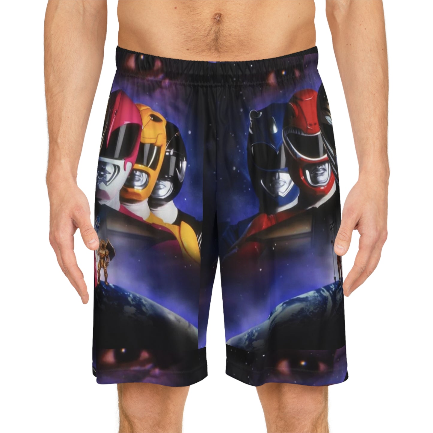 MMPR Basketball Shorts (AOP)