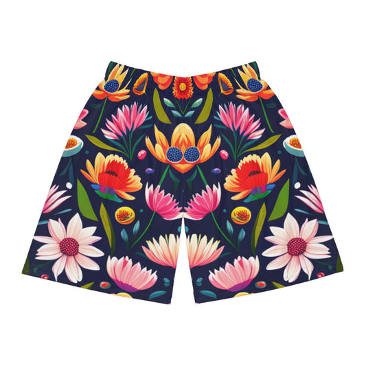 Flower Basketball Shorts (AOP)