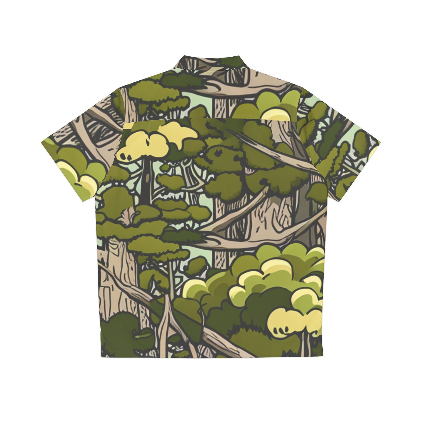 Woodland Camo Hawaiian Shirt (AOP)