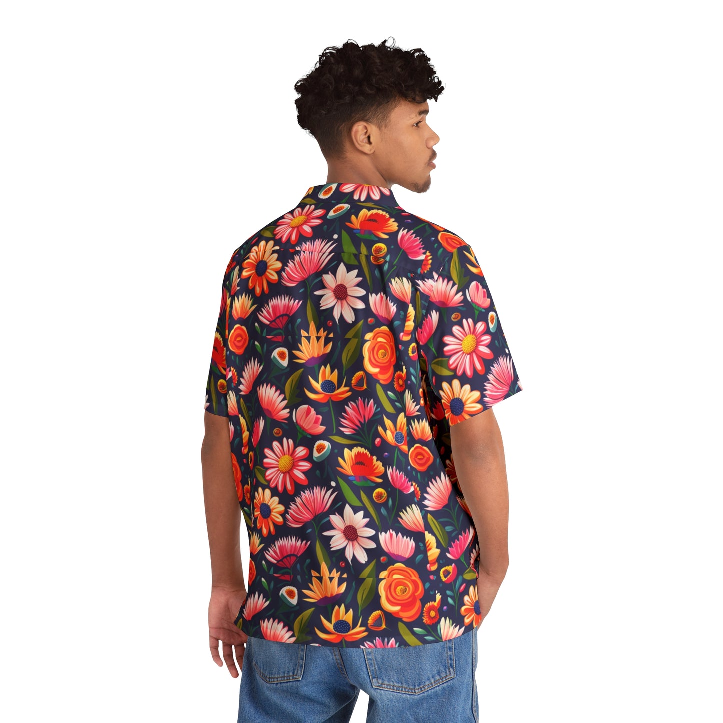 Flower camo Hawaiian Shirt (AOP)