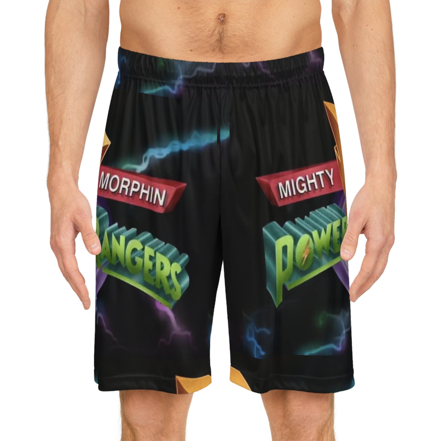 MMPR Basketball Shorts (AOP)