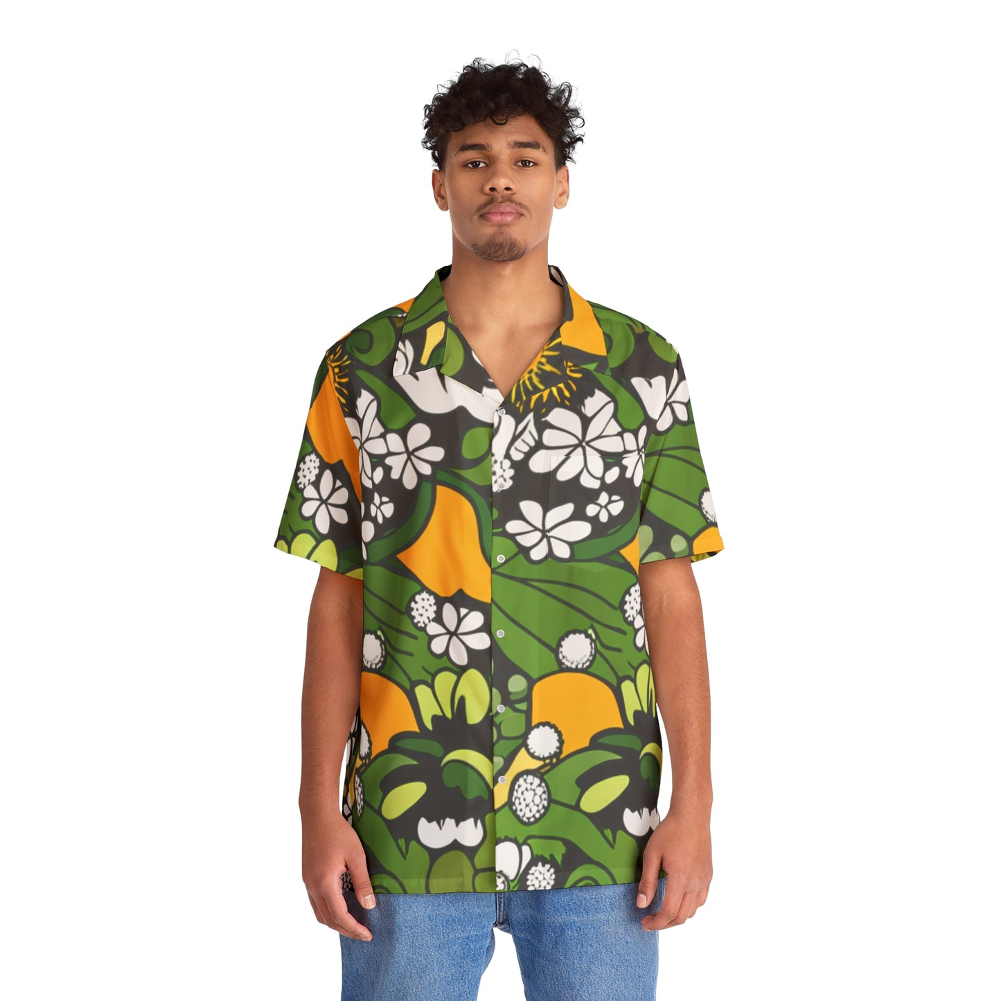 Flower Camo Hawaiian Shirt (AOP)