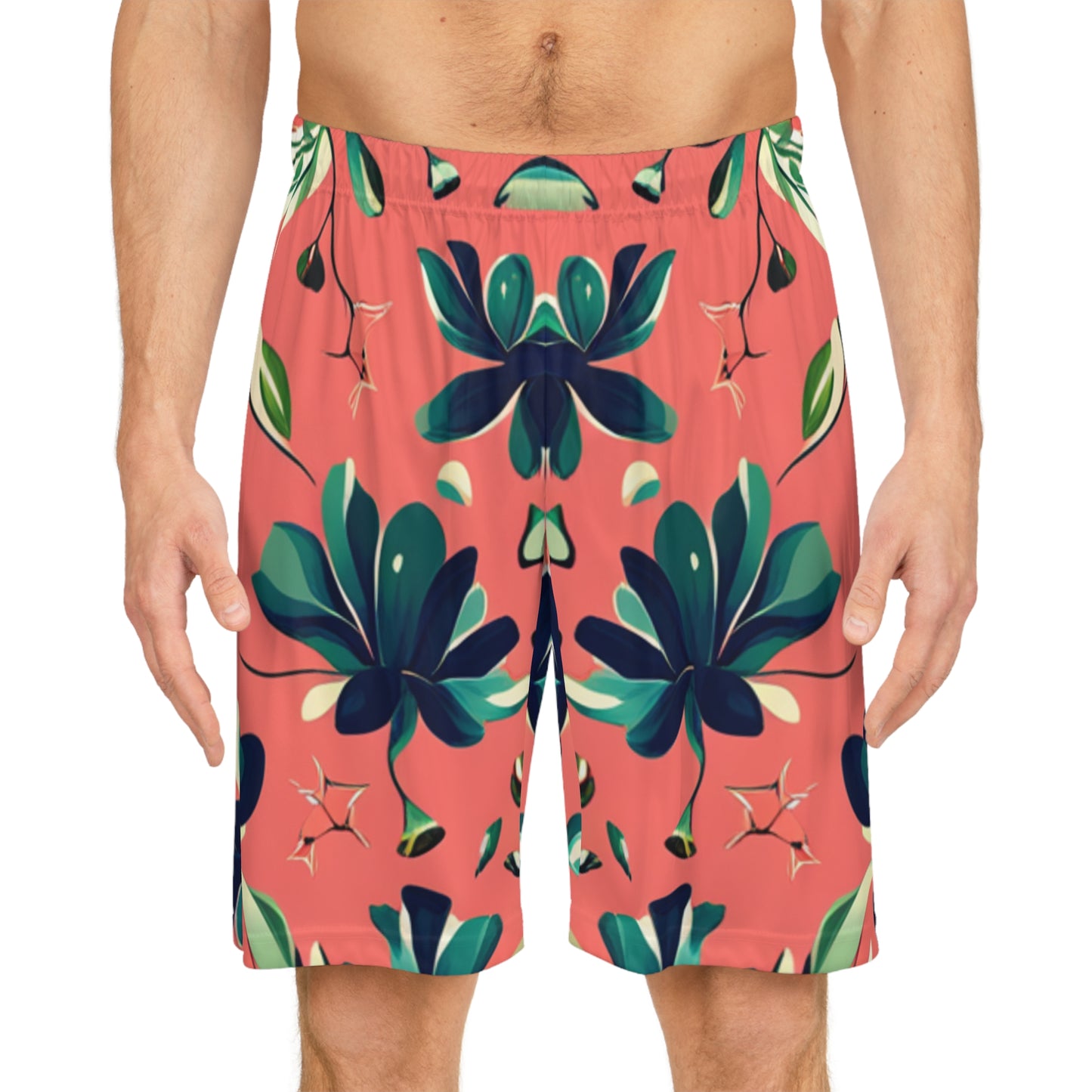 Flower Basketball Shorts (AOP)