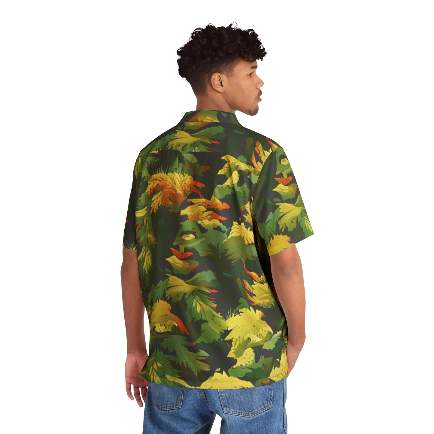 Floral Camo Hawaiian Shirt (AOP)