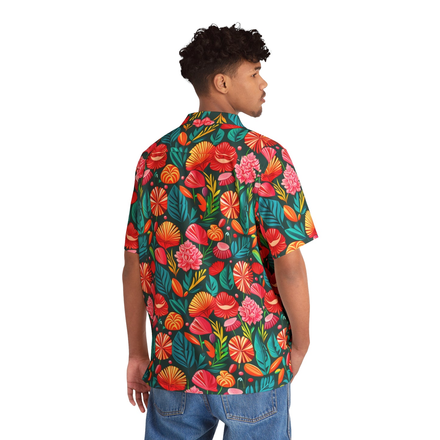 Flower camo Hawaiian Shirt (AOP)