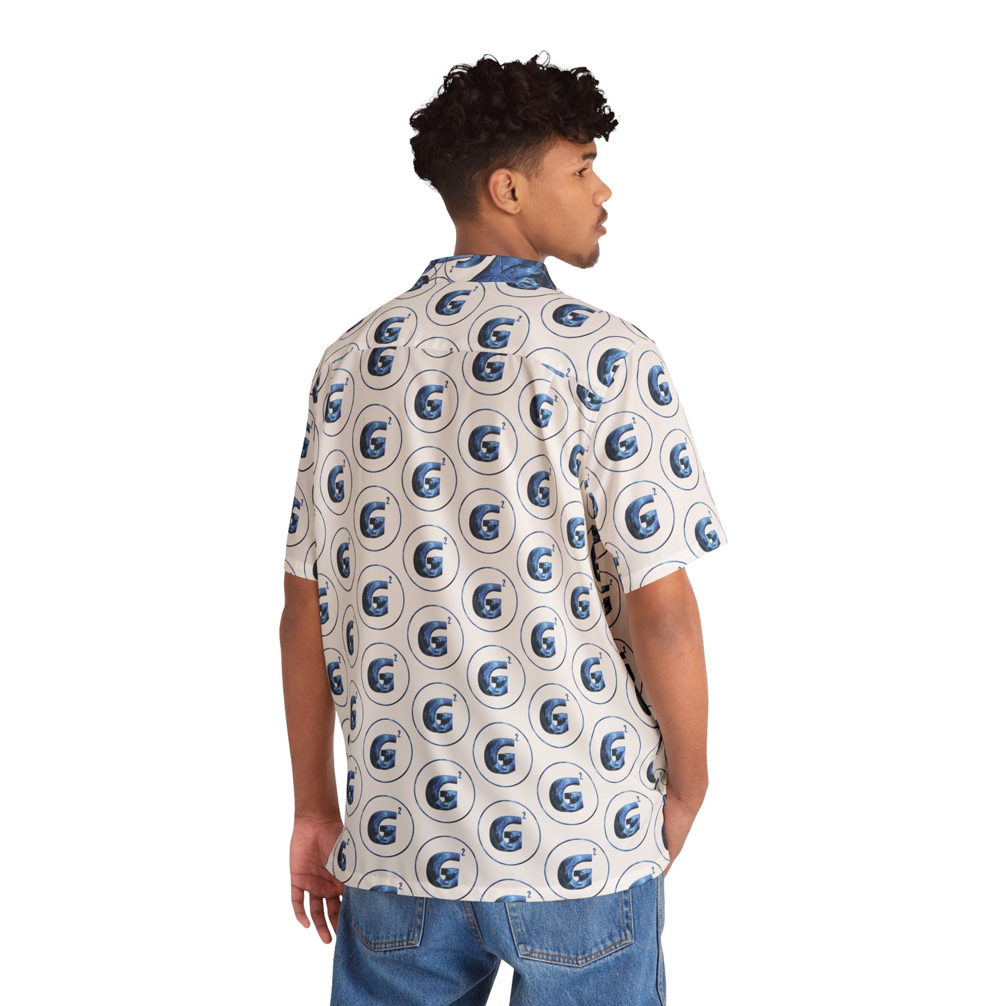 Men's Hawaiian Shirt (AOP) Ice