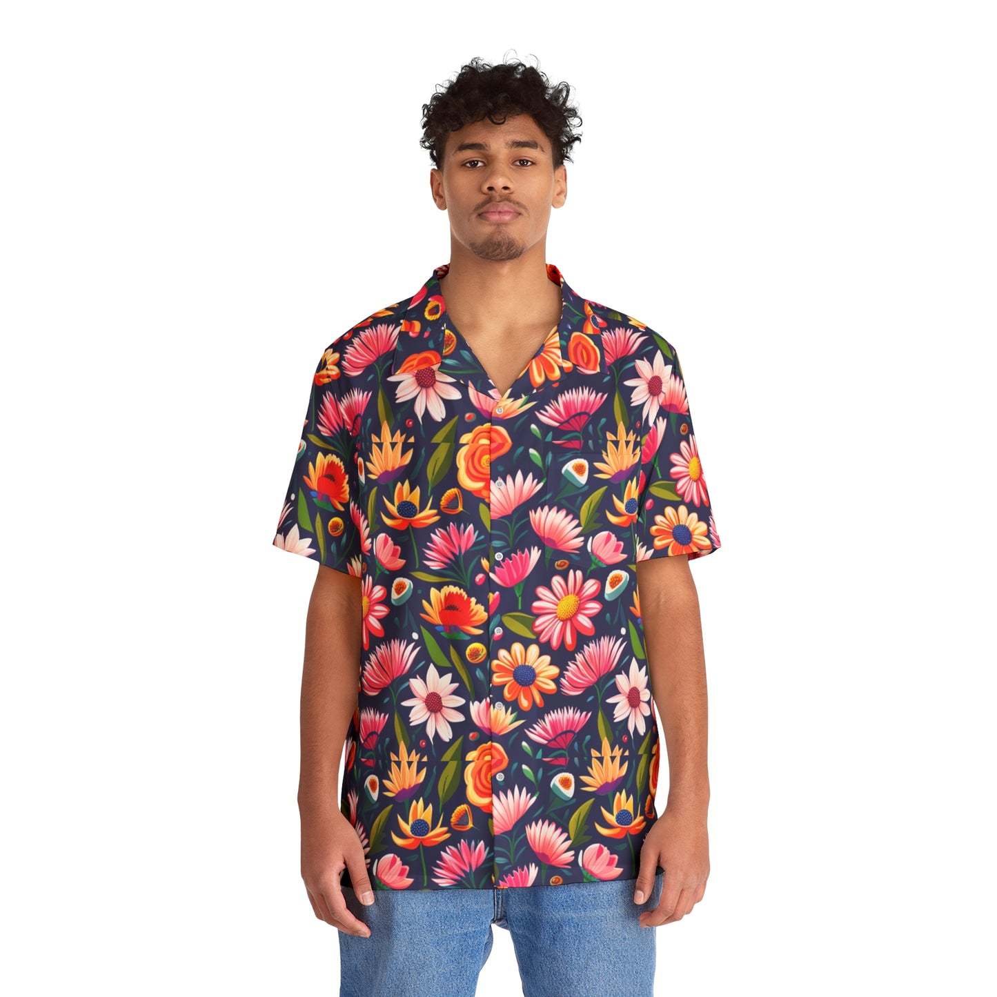 Flower camo Hawaiian Shirt (AOP)