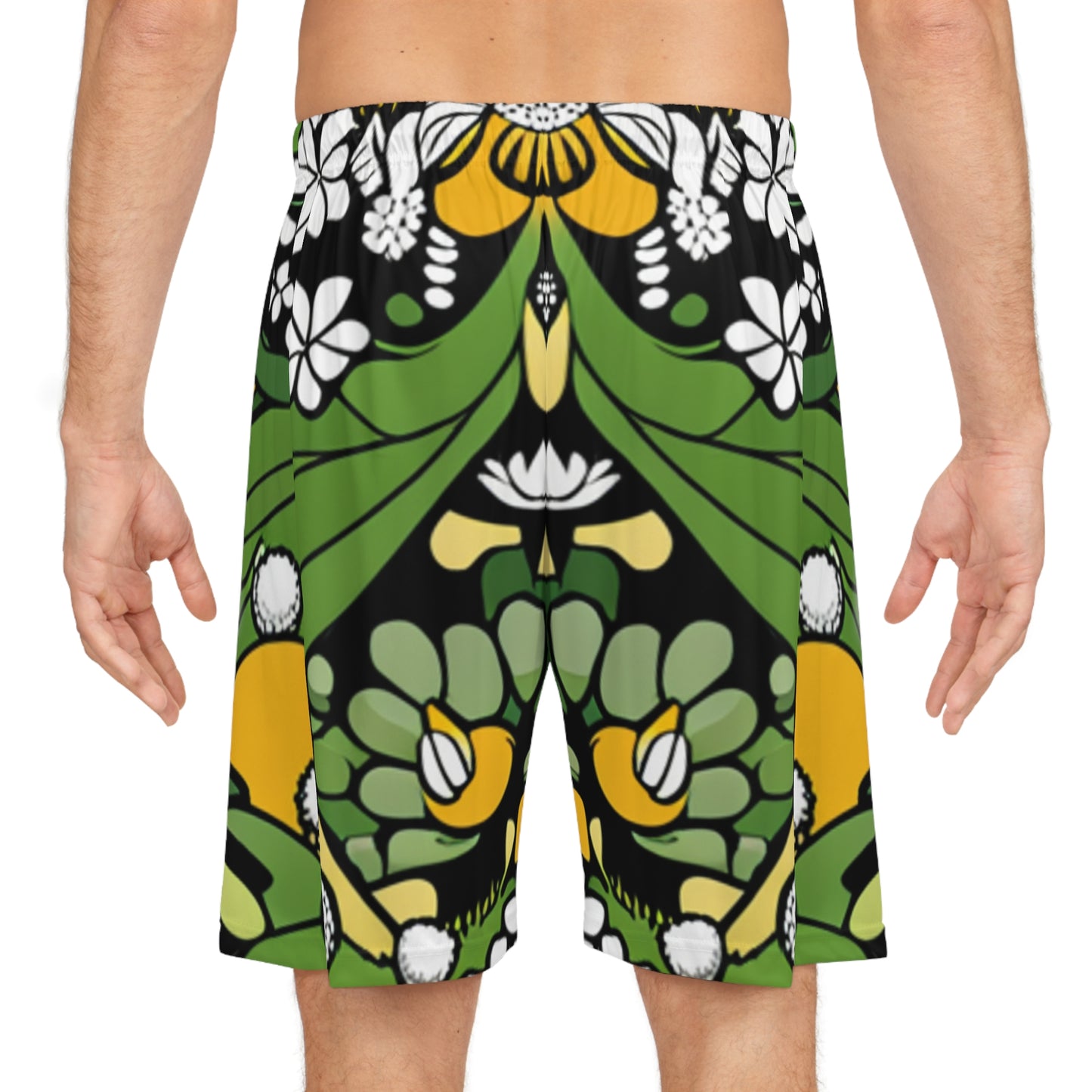 Flower Basketball Shorts (AOP)