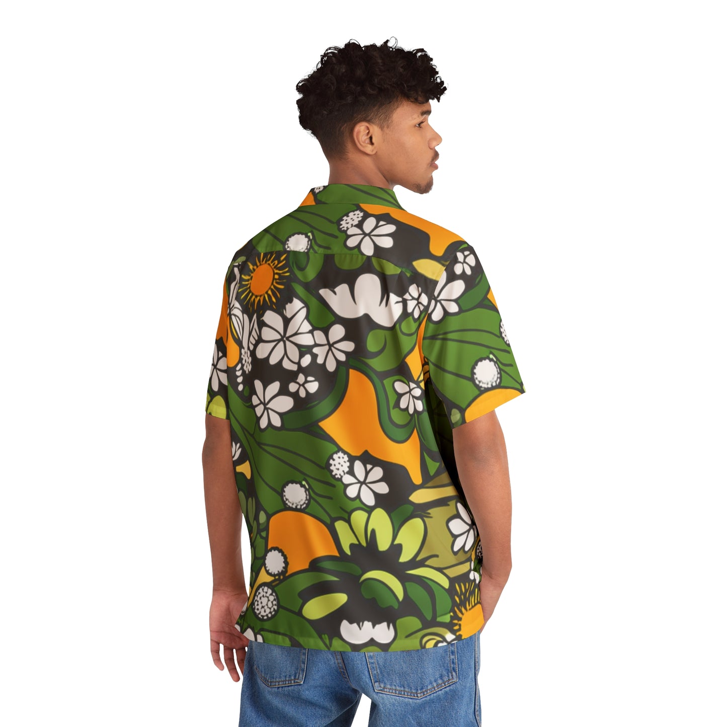 Flower Camo Hawaiian Shirt (AOP)