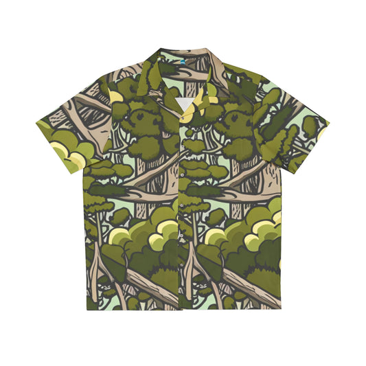 Woodland Camo Hawaiian Shirt (AOP)