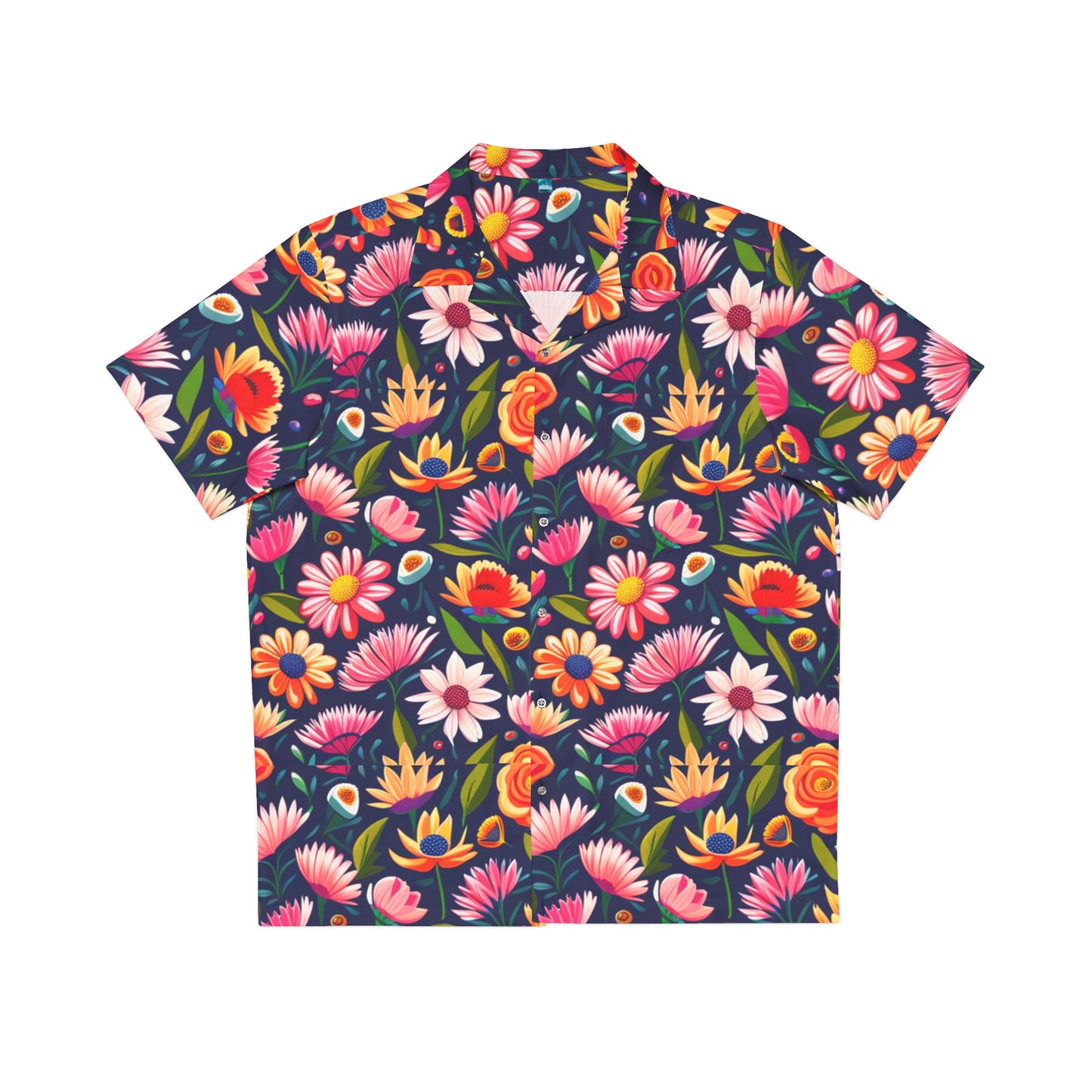 Flower camo Hawaiian Shirt (AOP)