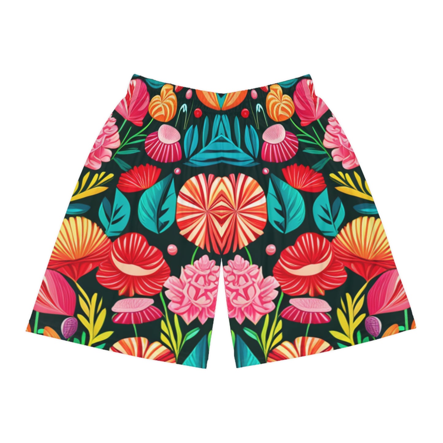 Flower Basketball Shorts (AOP)