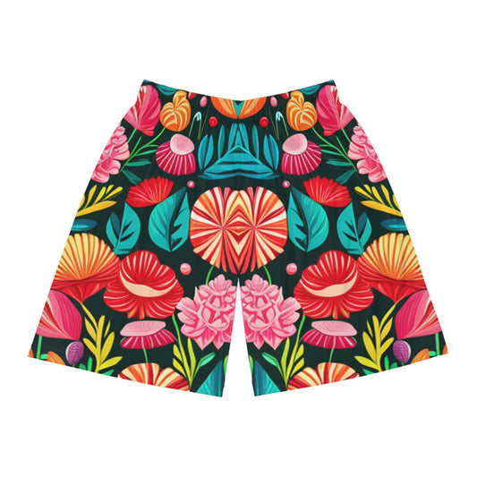 Flower Basketball Shorts (AOP)