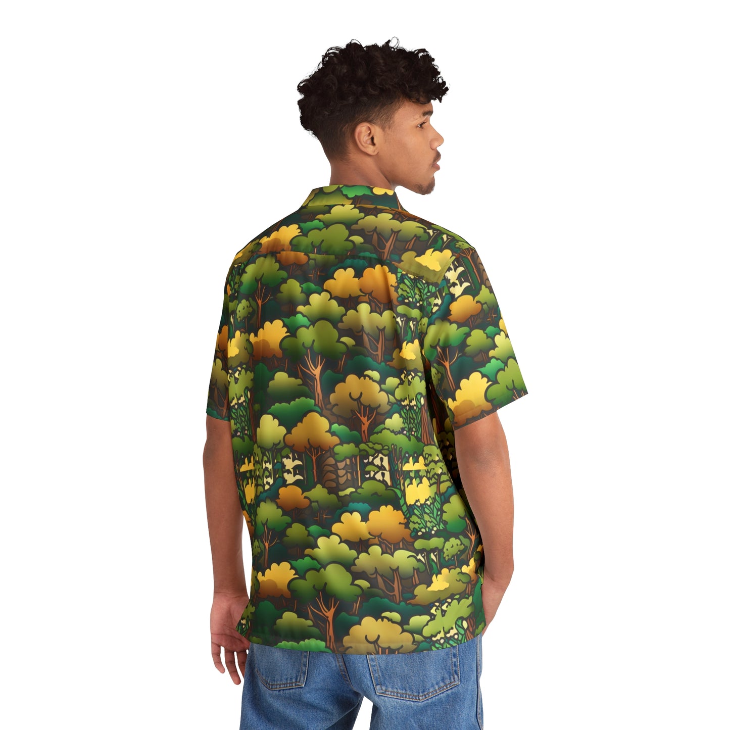 Floral camo Hawaiian Shirt (AOP)