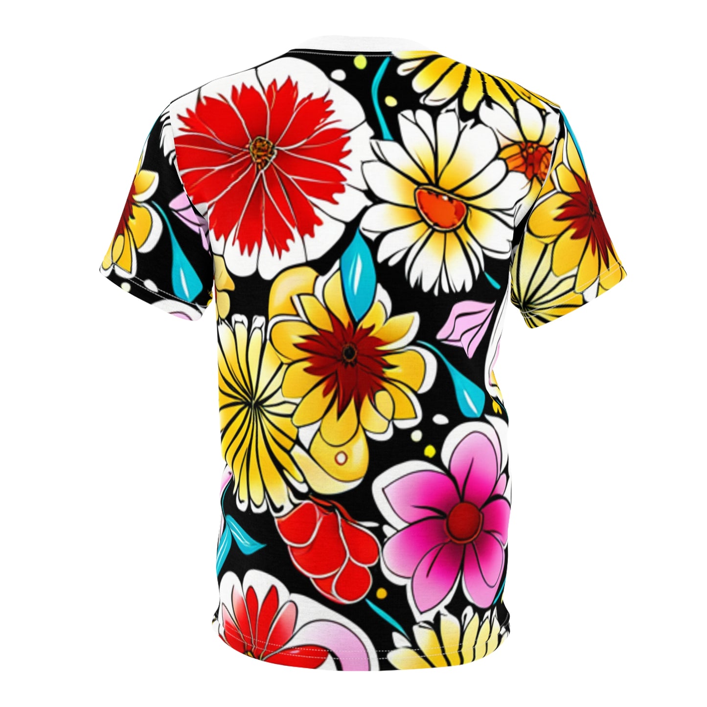 bask. Floral Print Unisex Cut & Sew Tee (AOP)