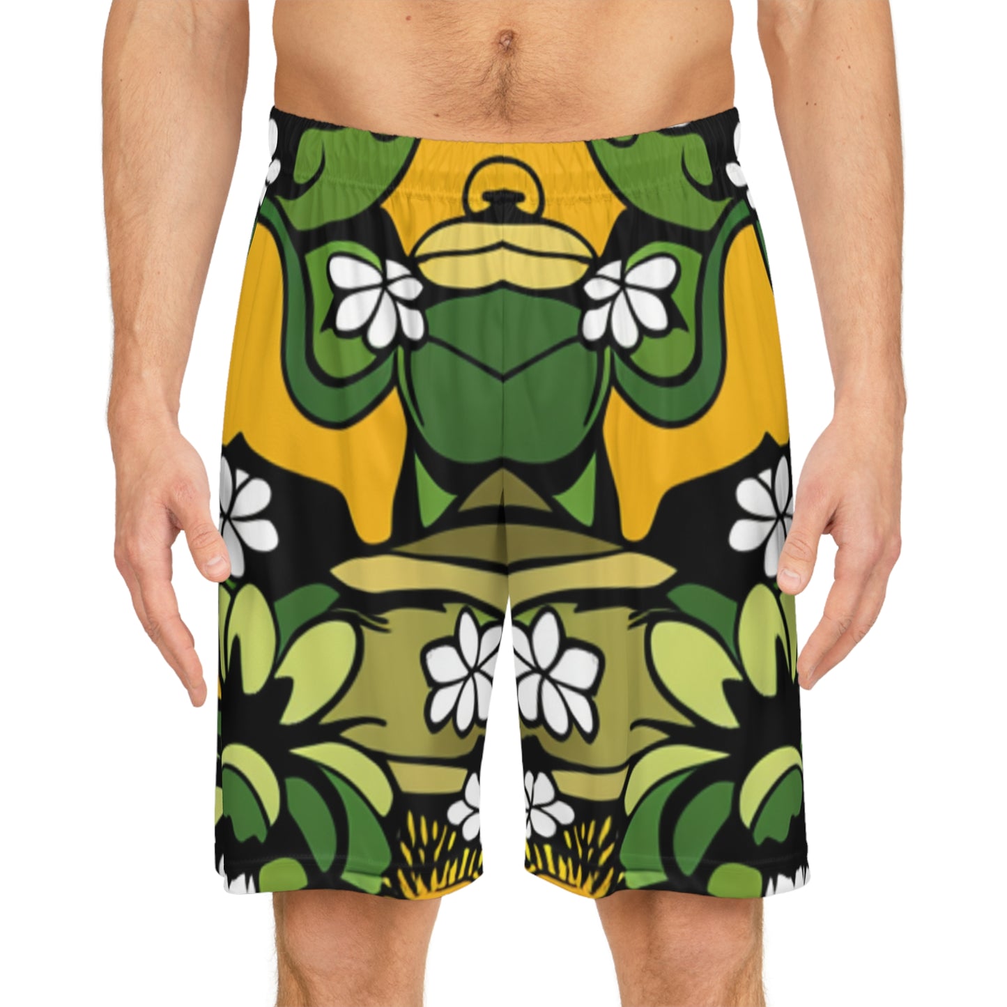 Flower Basketball Shorts (AOP)