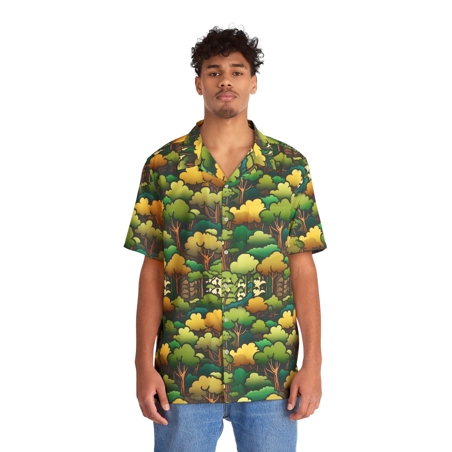 Floral camo Hawaiian Shirt (AOP)