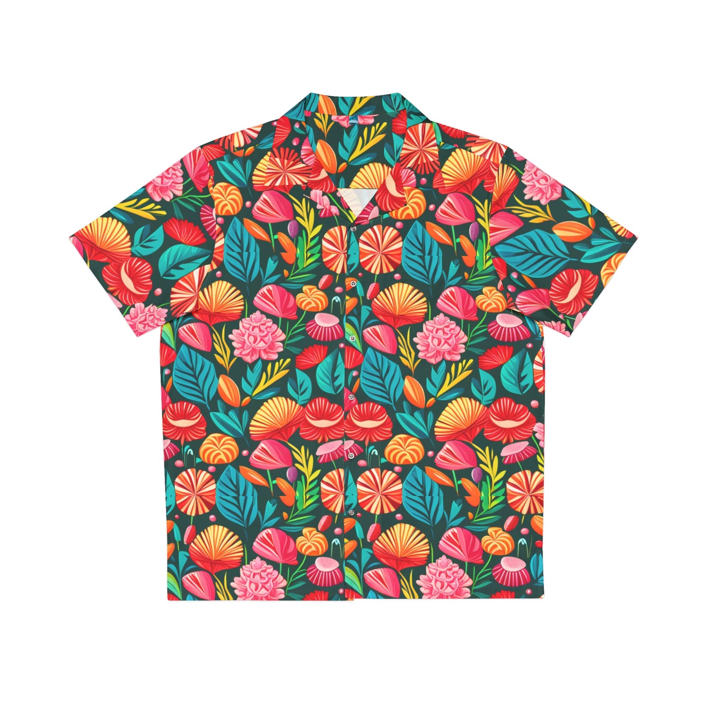 Flower camo Hawaiian Shirt (AOP)