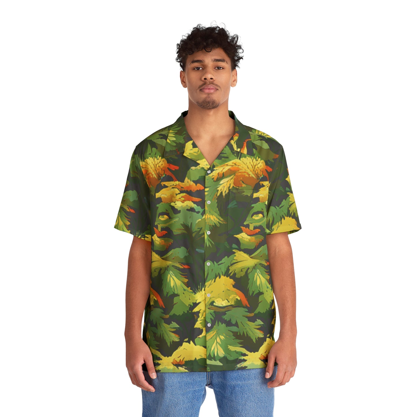 Floral Camo Hawaiian Shirt (AOP)